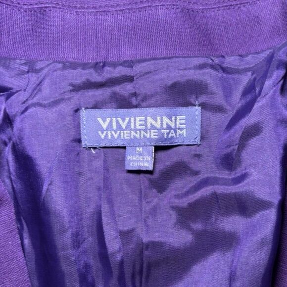 Purple Vivienne Tam Blazer Women's Medium - Picture 2 of 5